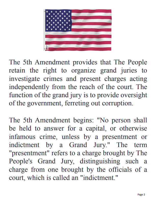 Exhibit 2: 5th Amendment Grand Jury Rights