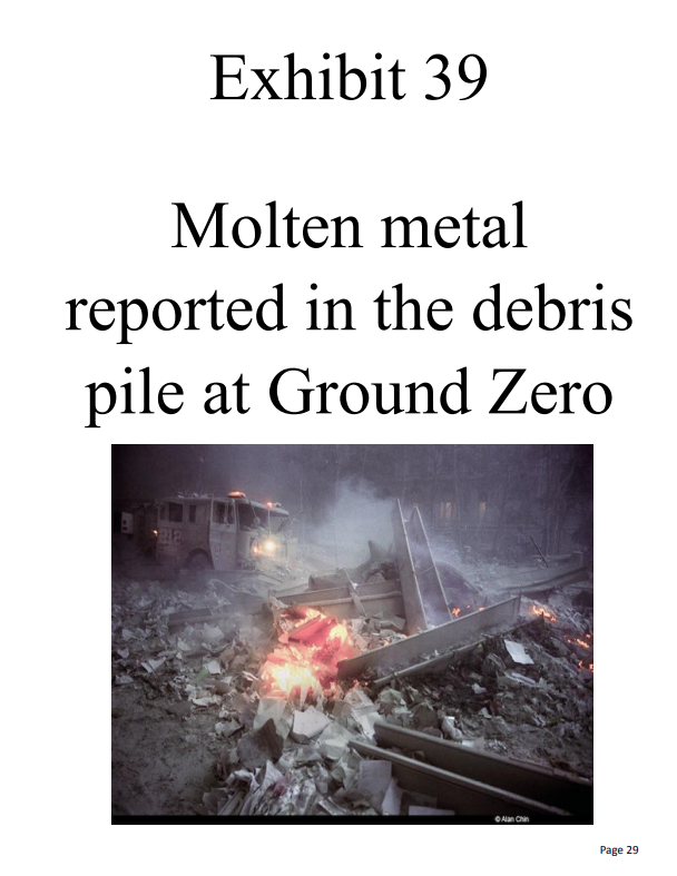 Exhibit 29: Ground Zero Molten Metal Reports