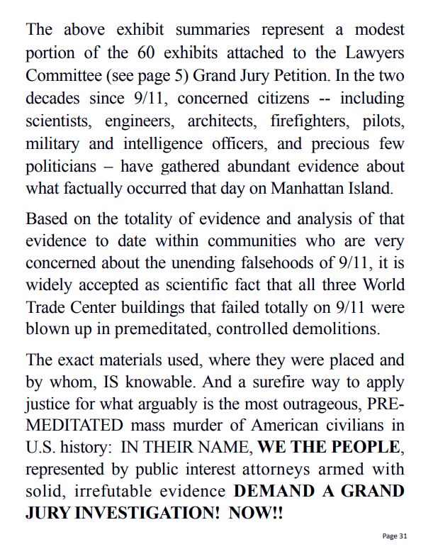 Exhibit 31: Summary of 60 Exhibits Overview